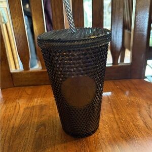 Starbucks Black Iridescent Studded Tumbler with Straw NWT!